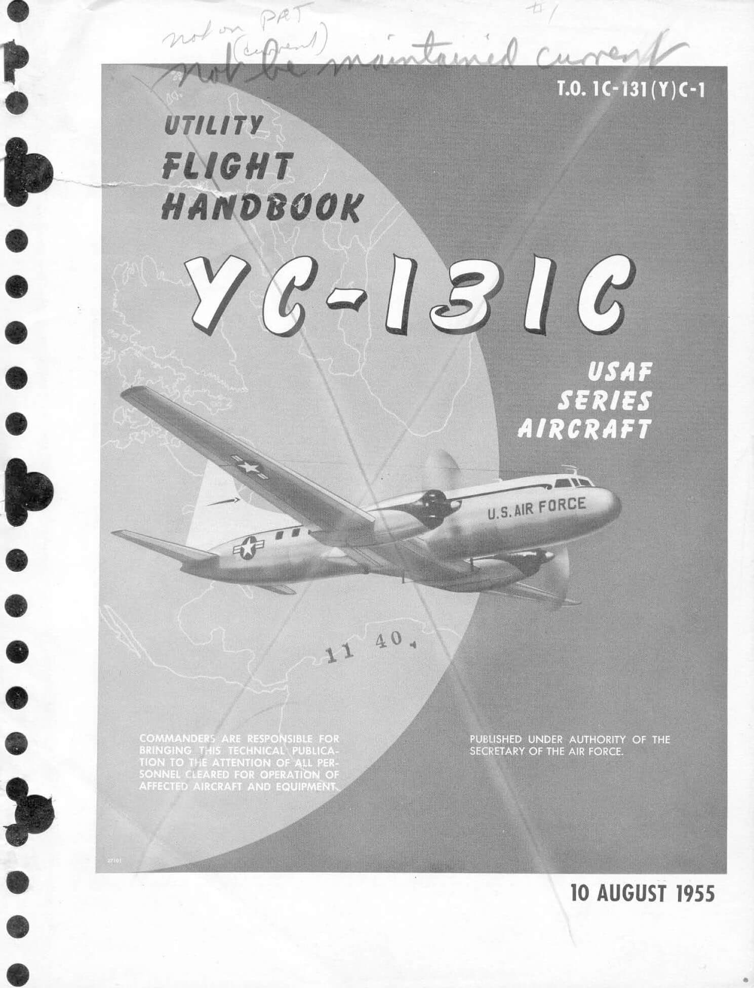 Convair 240 flight manual diagram